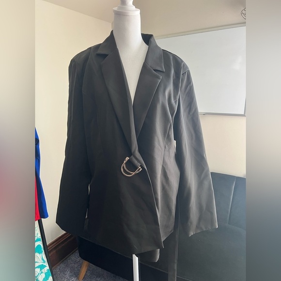 Jackets & Blazers - Black Women's Belted Blazer